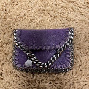 Stella McCartney purple suede pouch